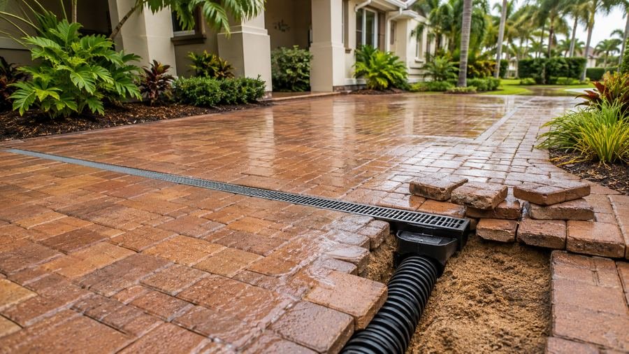 Paver drainage channel solution