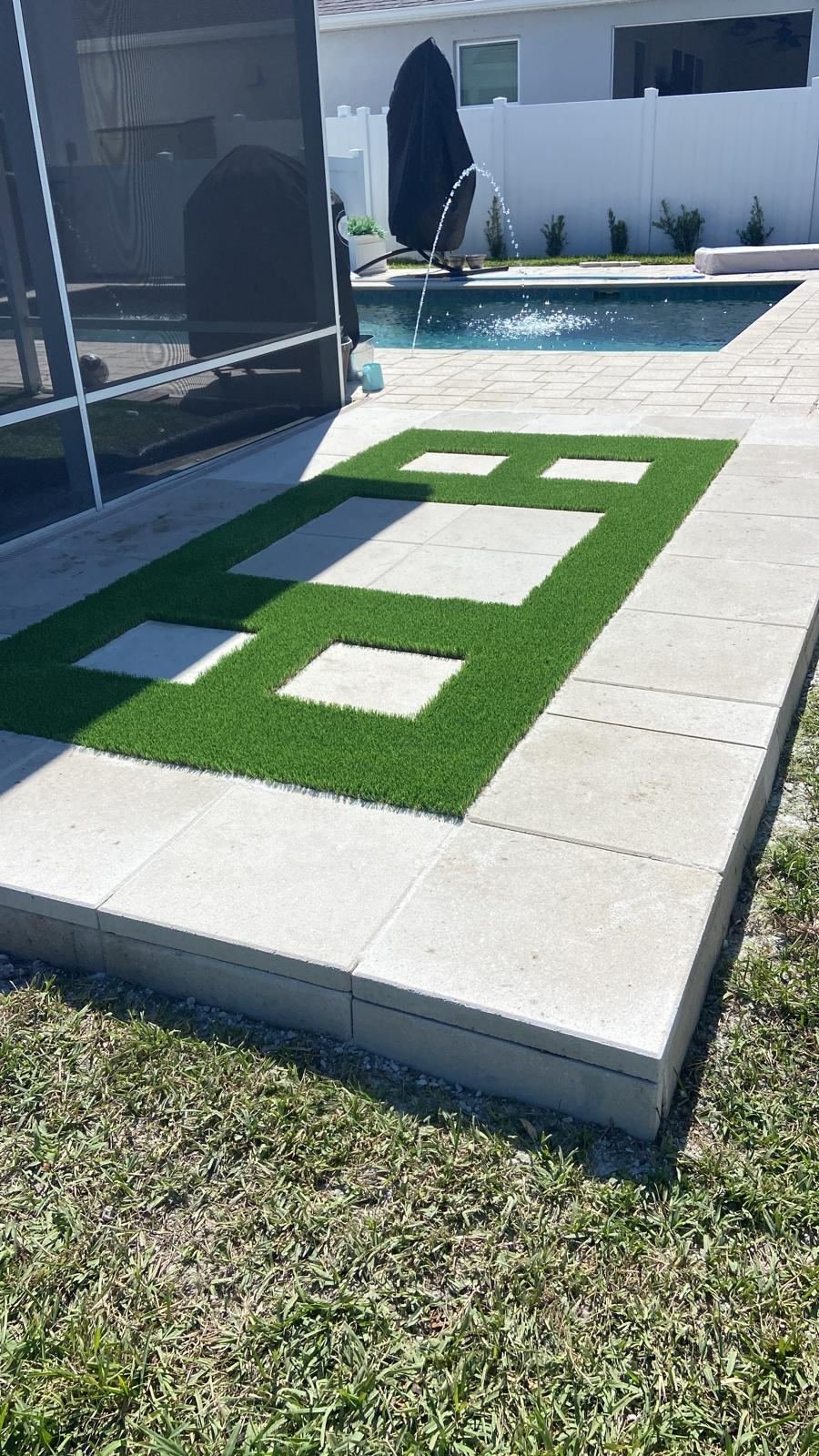 Artificial turf installation